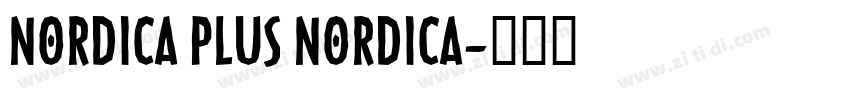 Nordica Plus Nordica字体转换